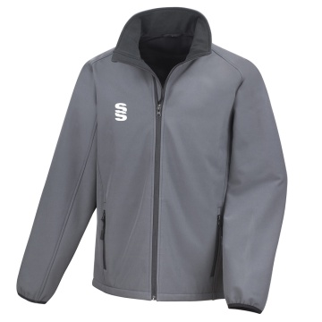 Core printable softshell jacket - Charcoal